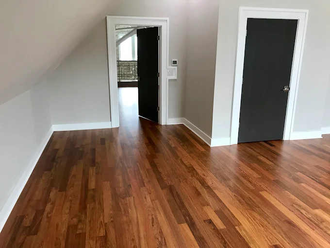 Hardwood floors and accent wall — True North Craftsmen, Hamilton County IN