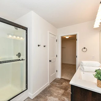 Tiled shower and bath — True North Craftsmen, Hamilton County IN